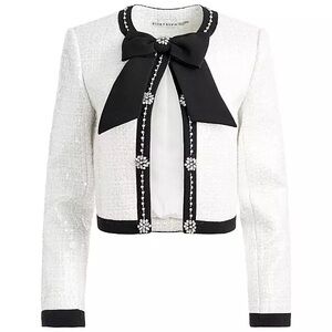 NWT Alice + Olivia Gywneth sequin jacket XS